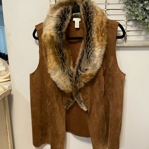 Chico's suede and faux fur vest. I call this my let's go have some fun vest!!!
